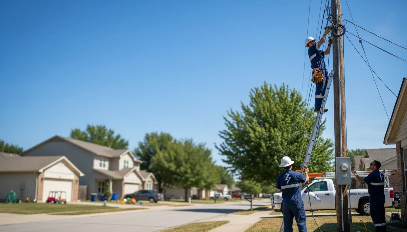 Residential electrician providing installation services in Henderson, NE